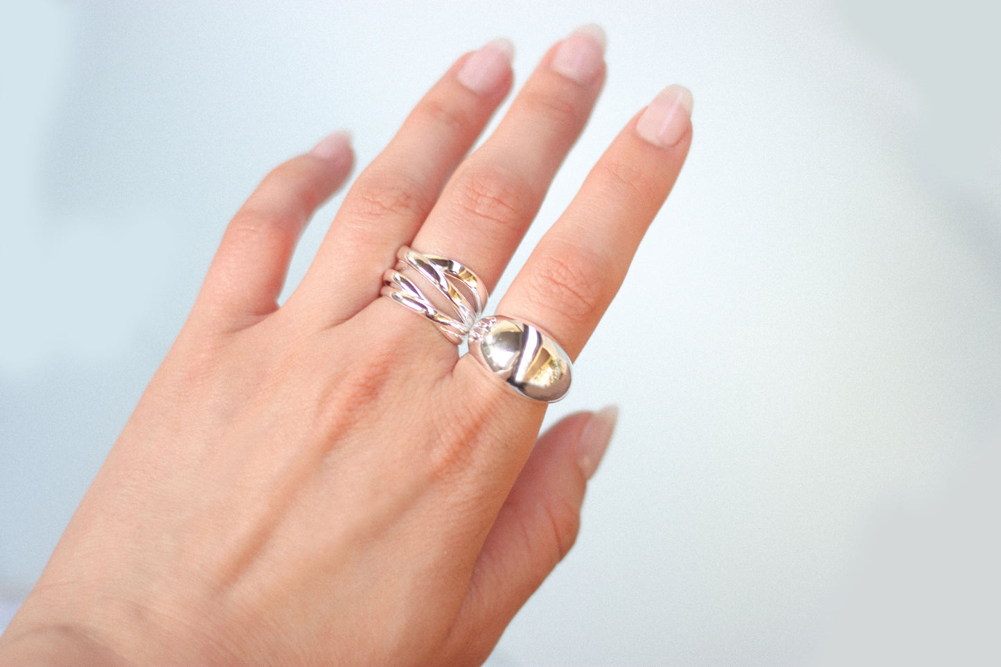 SILVER BOLD RING