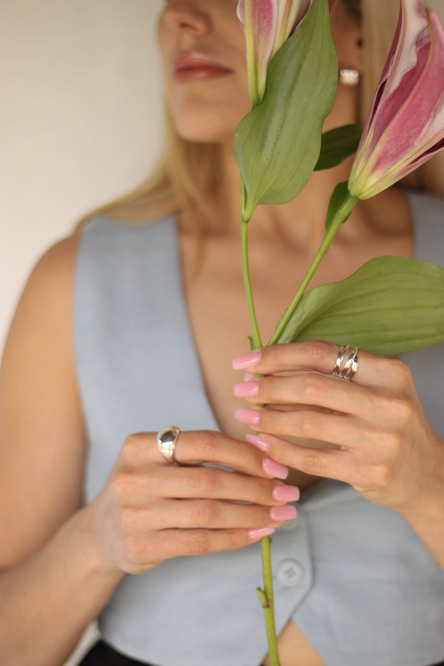 SILVER BOLD RING