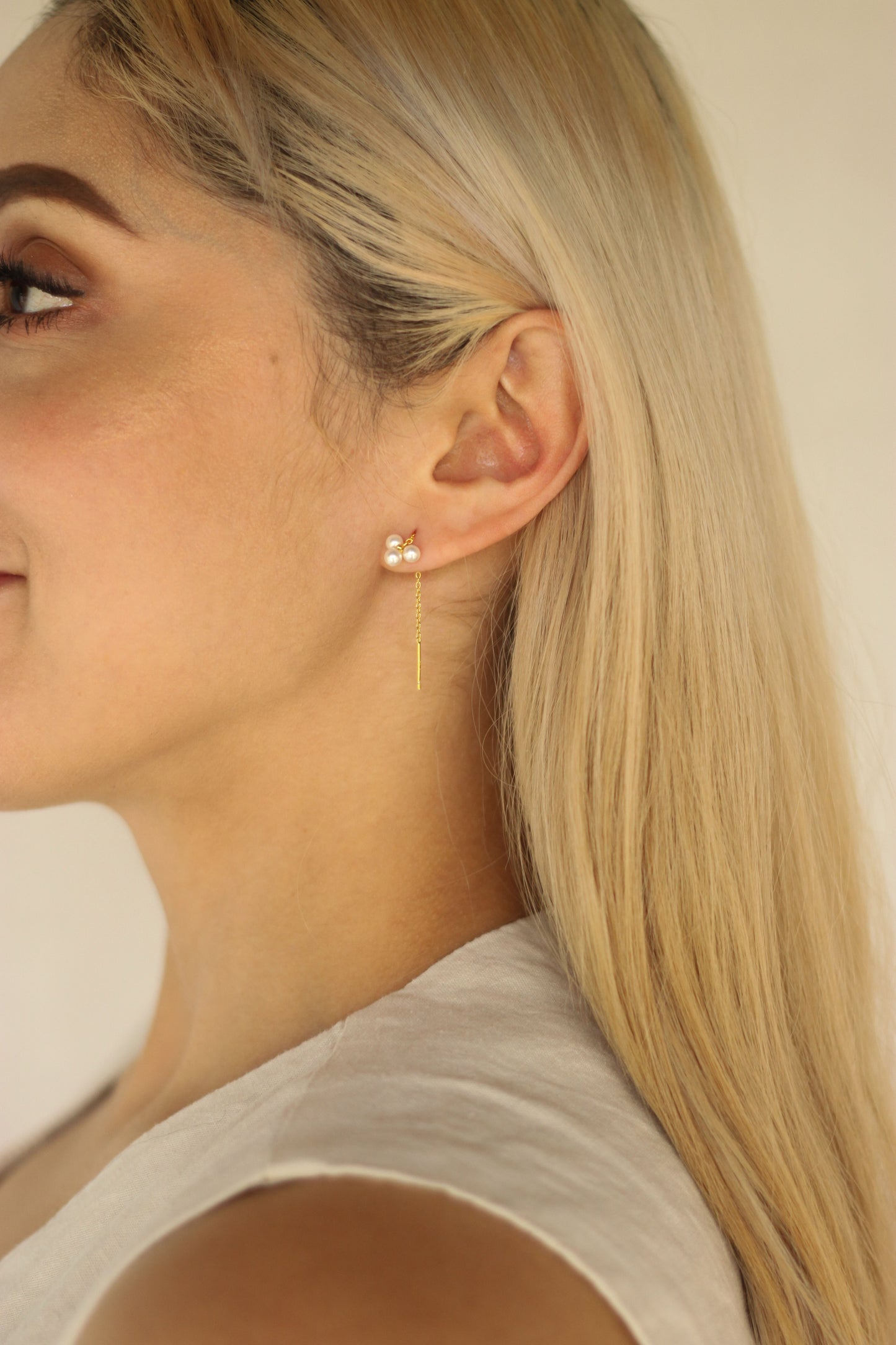 AMIE GOLD THREAD EARRINGS