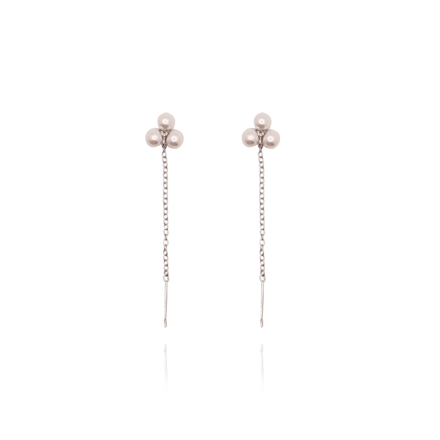 AMIE SILVER THREAD EARRINGS